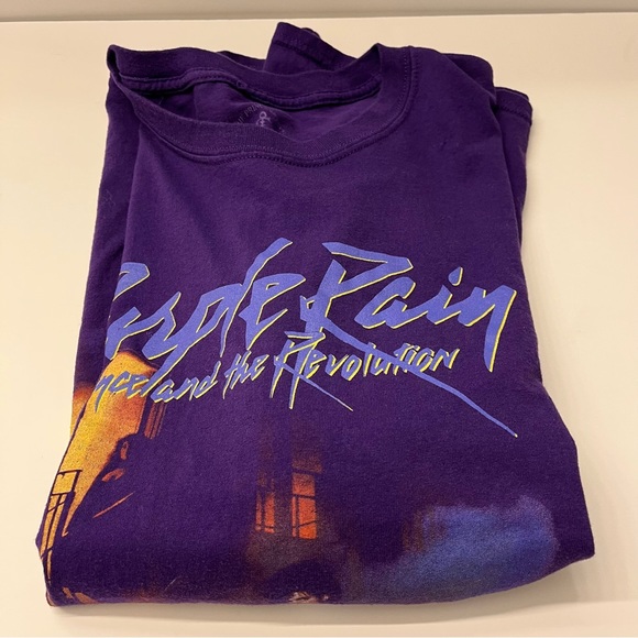 Mens Prince & The Revolution Purple Rain Short Sleeve 100% Cotton T-shirt 3XL - Picture 11 of 12